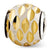 Sterling Silver Velvet Gold Plated Diamond Cut Bead Charm hide-image