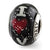 Sterling Silver I Heart Venice Black Italian Murano Bead Charm hide-image