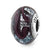 Sterling Silver Dark Purple Italian Glass Bead Charm hide-image