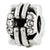 Swarovski Elements Squares Bali Charm Bead in Sterling Silver