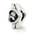 Heart w/Swarovski Elements Charm Bead in Sterling Silver