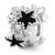 Swarovski Elements Enameled Stars Charm Bead in Sterling Silver