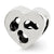 Sterling Silver Kids Cut-out Heart Bead Charm hide-image