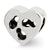 Kids Cut-out Heart Charm Bead in Sterling Silver