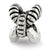 Textured Bali Charm Bead in Sterling Silver