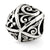 Flowers & Vines Bali Charm Bead in Sterling Silver