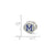 Enameled University of Memphis Collegiate Charm Bead in Sterling Silver