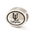 Sterling Silver Antiqued University of Louisiana At Lafayette Collegiate Be