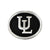 Antiqued University of Louisiana At Lafayette Collegiate Be in Sterling Silver