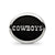 Enameled Dallas Cowboys NFL Charm Bead in Sterling Silver