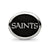 Enameled New Orleans Saints NFL Charm Bead in Sterling Silver