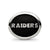 Enameled Oakland Raiders NFL Charm Bead in Sterling Silver