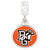 Sterling Silver Bowling Green University Collegiate Enameled Dangle Bead