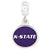 Sterling Silver Kansas State University Collegiate Enameled Dangle Bead