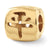 Chinese Peace Charm Bead in Gold Plated