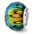 Santa Cruz Dichroic Glass Charm Bead in Sterling Silver