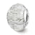 Clear Faceted Glass Italian Charm Bead in Sterling Silver