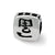 Chinese Wealth Charm Bead in Sterling Silver