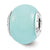 Teal Glow-in-the-Dark Italian Charm Bead in Sterling Silver