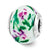 Sterling Silver Floral Overlay Italian Bead Charm hide-image