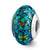 Synthetic Opal Mosaic Charm Bead in Sterling Silver