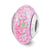 Pink Synthetic Opal Mosaic Charm Bead in Sterling Silver