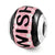 Sterling Silver Pink/Black MOP Wish Mosaic Bead Charm hide-image