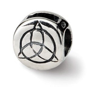 Sterling Silver Celtic Trinity Bead Charm hide-image