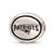 Antiqued New England Patriots NFL Charm Bead in Sterling Silver