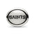 Antiqued New Orleans Saints NFL Charm Bead in Sterling Silver