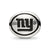 Antiqued New York Giants NFL Charm Bead in Sterling Silver