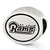 Sterling Silver Antiqued St. Louis Rams NFL Bead