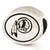 Antiqued Washington Football NFL Charm Bead in Sterling Silver