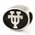 Antiqued University of Texas Collegiate Charm Bead in Sterling Silver