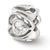 Sterling Silver Clear CZ Heart Bead Charm hide-image