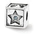 Sterling Silver Swarovski Elements Baby Block Bead Charm hide-image