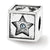 Swarovski Elements Baby Block Charm Bead in Sterling Silver