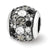 Swarovski Elements Night & Day Charm Bead in Sterling Silver