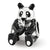 Black Enamel Mama Panda Charm Bead in Sterling Silver