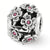 Swarovski Elements Blossoms Charm Bead in Sterling Silver