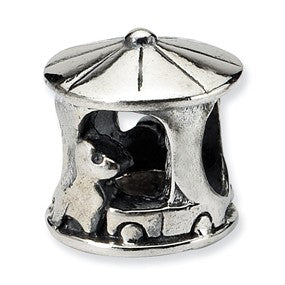 Sterling Silver Carousel Bead Charm hide-image