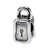 Padlock Charm Bead in Sterling Silver