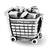 Sterling Silver Shopping Cart Bead Charm hide-image