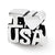 Sterling Silver I HEART USA Bead Charm hide-image