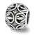 CZ Leaf Filigree Charm Bead in Sterling Silver