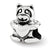 Teddy Bear Charm Bead in Sterling Silver