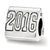 Grad 2016 Trilogy Charm Bead in Sterling Silver