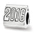 Sterling Silver Grad 2016 Trilogy Bead Charm hide-image