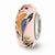 Sterling Silver Pink Hand Painted Nuthatch Glass Bead Charm hide-image