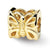 14k Yellow Gold Butterfly Bead Charm hide-image